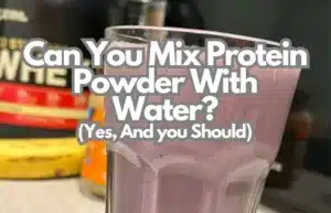 mix protein powder with water