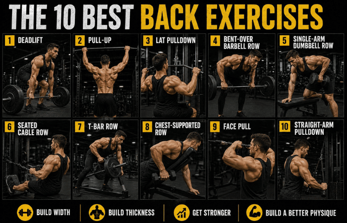 best back exercises images