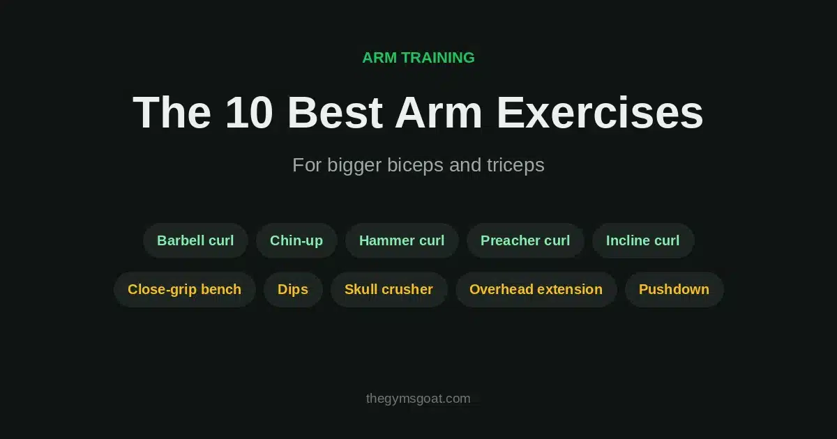 The 10 best arm exercises for bigger biceps and triceps