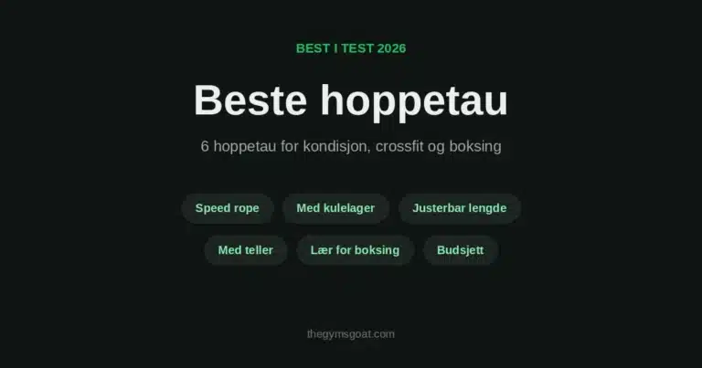 Beste hoppetau 2026: seks hoppetau for kondisjon, crossfit og boksing