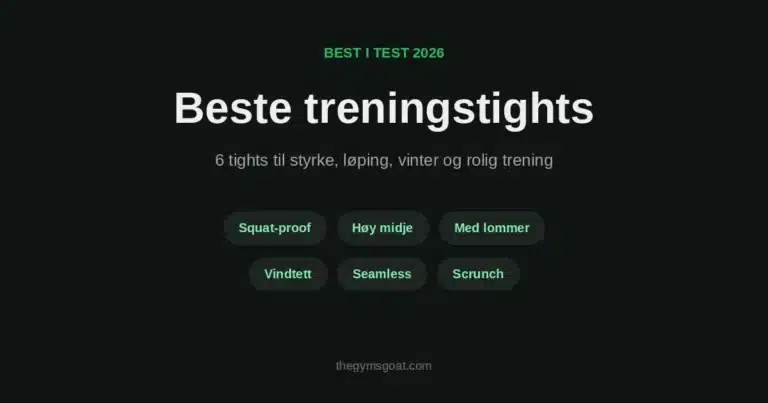 Beste treningstights 2026: seks tights til styrke, løping, vinter og rolig trening