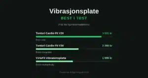 Vibrasjonsplate best i test: Tunturi Cardio Fit V20, Tunturi Cardio Fit V30 og VirtuFit sammenlignet på pris